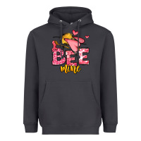 Smoke Bee Mine Valentines Day Heavyweight Hoodie - OliviaCreatesArt