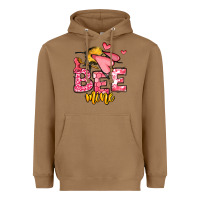 Toasted Coconut Bee Mine Valentines Day Heavyweight Hoodie - OliviaCreatesArt