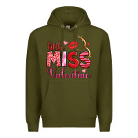 Army Green little miss valentine Premium Hoodie - OliviaCreatesArt