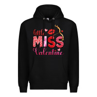 Black little miss valentine Premium Hoodie - OliviaCreatesArt