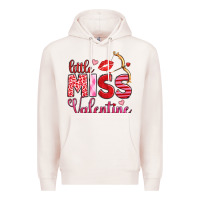 Pale Pink little miss valentine Premium Hoodie - OliviaCreatesArt