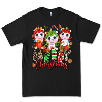Black Merry Christmas unicorns Premium Tee - NancyCooperArtShop