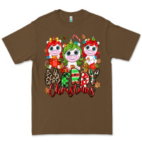 Cacao Merry Christmas unicorns Premium Tee - NancyCooperArtShop