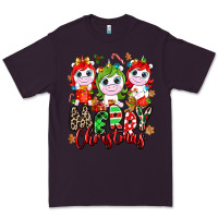 Plum Merry Christmas unicorns Premium Tee - NancyCooperArtShop
