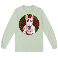 Matcha Christmas Bull Terrier Long Sleeve Tee - RanaPortraitStore