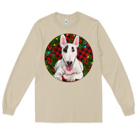 Christmas Bull Terrier Long Sleeve Tee | Teevron
