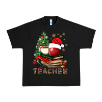 Black Teacher With Christmas Tree Urban Heavy Tee - BundleAndBundleShop