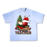 Grape Ice Teacher With Christmas Tree Urban Heavy Tee - BundleAndBundleShop