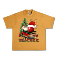 Peanut Butter Teacher With Christmas Tree Urban Heavy Tee - BundleAndBundleShop