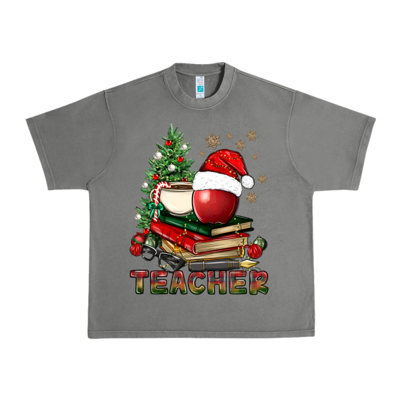 Teacher With Christmas Tree Urban Heavy Tee by BundleAndBundleShop | Teevron