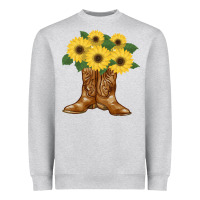 Heather Grey cowgirl boots Heavyweight Sweatshirt - Bettercallsaul