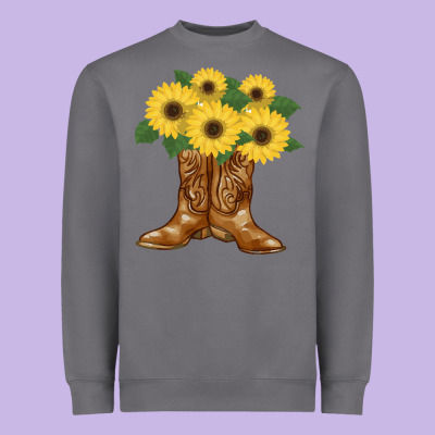 Cowgirl Boots Heavyweight Sweatshirt Designed By Bettercallsaul