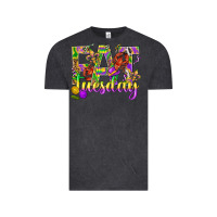 Vintage Black Mardi Gras fat tuesday Vintage Tee - BundleAndBundleShop