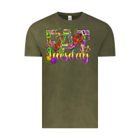 Vintage Olive Mardi Gras fat tuesday Vintage Tee - BundleAndBundleShop
