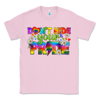 Bubblegum Pink LGBTQ+ Don't Hide Your Pride Classic Tee - BundleAndBundleShop