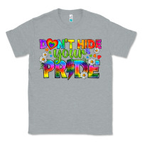 Heather Grey LGBTQ+ Don't Hide Your Pride Classic Tee - BundleAndBundleShop