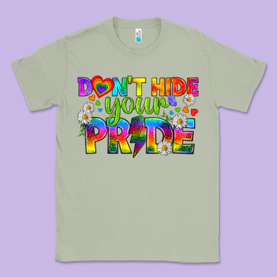 Lgbtq+ Don't Hide Your Pride Classic Tee Designed By Bundleandbundleshop