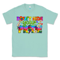 Seafoam LGBTQ+ Don't Hide Your Pride Classic Tee - BundleAndBundleShop