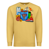 Antique Gold Basketball Coffee cup Premium Sweatshirt - FaDigitalArtStudio