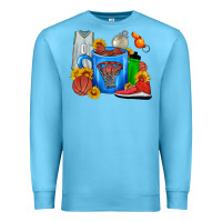 Ocean Blue Basketball Coffee cup Premium Sweatshirt - FaDigitalArtStudio