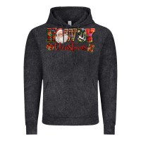 Vintage Black Howdy Christmas Santa Vintage Hoodie - NancyCooperArtShop