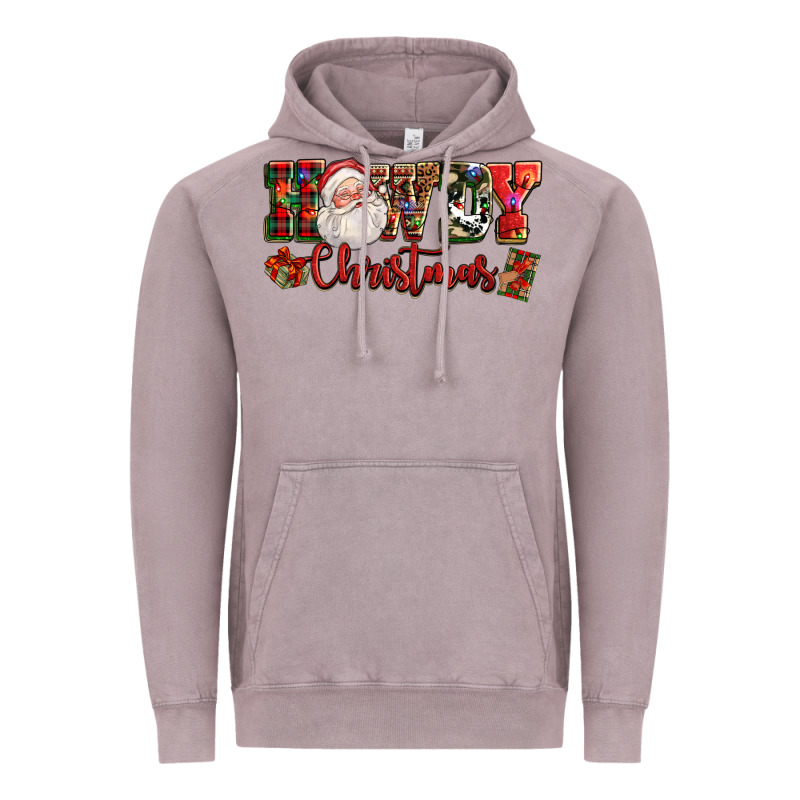 Howdy Christmas Santa Vintage Hoodie by NancyCooperArtShop | Teevron