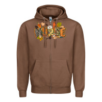 Chestnut fall nurse Zipper Hoodie - CowGirlArtShop