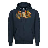 Navy fall nurse Zipper Hoodie - CowGirlArtShop