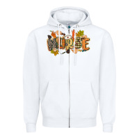 White fall nurse Zipper Hoodie - CowGirlArtShop