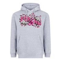 Heather Grey Strong Cancer Awareness Heavyweight Hoodie - FaDigitalArtStudio