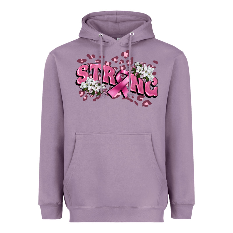 Strong Cancer Awareness Heavyweight Hoodie by FaDigitalArtStudio | Teevron