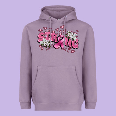 Strong Cancer Awareness Heavyweight Hoodie Designed By Fadigitalartstudio