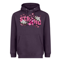 Plum Strong Cancer Awareness Heavyweight Hoodie - FaDigitalArtStudio