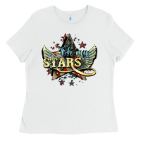 White oh my stars america wings Ladies Tee - NancyCooperArtShop