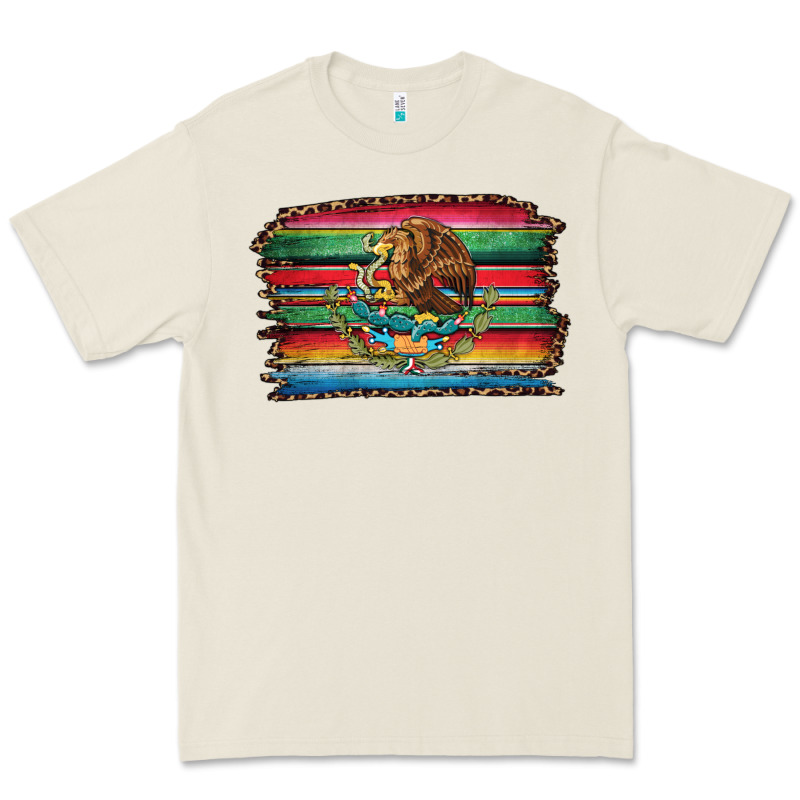 Serape Leopard Mexican Flag Premium Tee by Jasminsmagicworld | Teevron