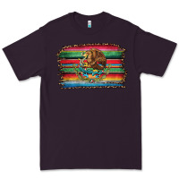 Plum serape leopard mexican flag Premium Tee - Jasminsmagicworld