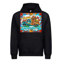 Black happy thanksgiving Urban Hoodie - CowhideDigitalArt