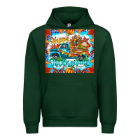 Forest Green happy thanksgiving Urban Hoodie - CowhideDigitalArt
