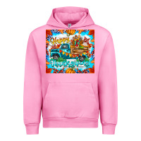 Fuchsia Pink happy thanksgiving Urban Hoodie - CowhideDigitalArt