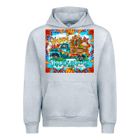 Heather Grey happy thanksgiving Urban Hoodie - CowhideDigitalArt