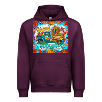 Mauve Wine happy thanksgiving Urban Hoodie - CowhideDigitalArt