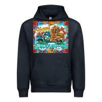 Navy happy thanksgiving Urban Hoodie - CowhideDigitalArt