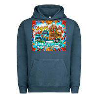 Pigment Midnight Navy happy thanksgiving Urban Hoodie - CowhideDigitalArt