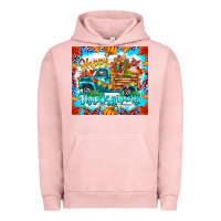 Pigment Salmon happy thanksgiving Urban Hoodie - CowhideDigitalArt