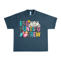 Midnight Navy Egg Hunting Crew Easter Urban Heavy Tee - BundleAndBundleShop