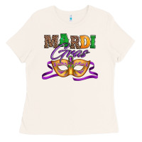 Bone happy mardi gras carnival mask Ladies Tee - Jasminsmagicworld