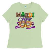 Matcha happy mardi gras carnival mask Ladies Tee - Jasminsmagicworld