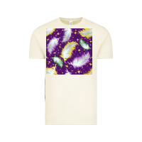 Vintage Arctic Mardi Gras Feathers seamless pattern Vintage Tee - BundleAndBundleShop