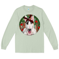 Matcha Christmas Bull Terrier Long Sleeve Tee - RanaPortraitStore