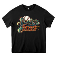 Black senior 2023 baseball Heavy Core Tee - NancyCooperArtShop